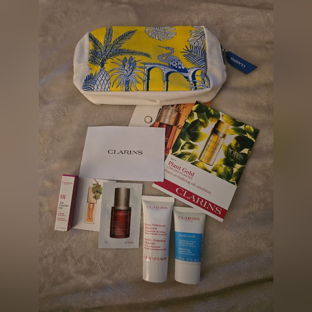 Clarins Limited Edition Tropical Skincare Set – Travel Size - NEW - Picture 3 of 4